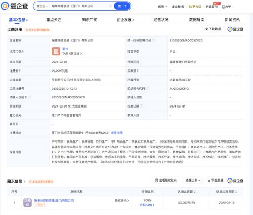 瑞幸加碼布局茶飲生態(tài) 廈門新設(shè)食品公司含茶葉生產(chǎn)與供應(yīng)鏈服務(wù)